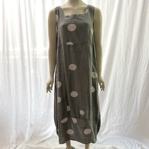 NWT! Lands Downunder linen dress made in Italy. One Size fits most. Relaxed fit
